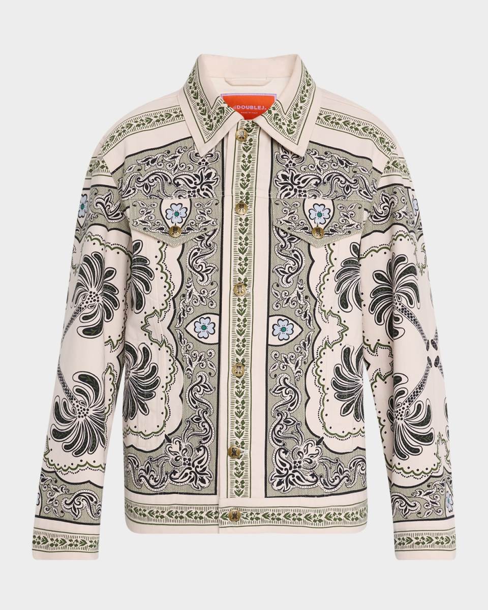 JJ Mirage-Print Jean Jacket